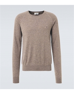 Кашемировый свитер Cassandre, серо-коричневый Saint laurent