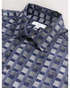 Рубашка на пуговицах классического кроя, темно-синий Next