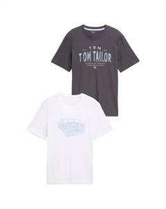 Рубашка, цвет Anthracite/White Tom tailor