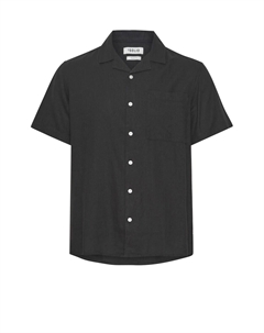 Рубашка на пуговицах классического кроя Allan, черный Solid