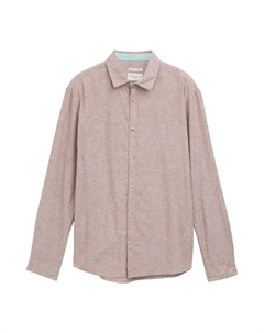 Рубашка на пуговицах классического кроя, цвет Mocha Tom tailor