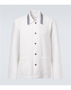 Вышитая рубашка-оверсайз, белый Commas