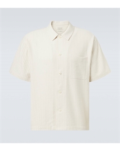 Полосатая рубашка для боулинга, White Sand Frame