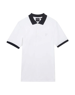 Поло с коротким рукавом Superfine Ringer, белый Lyle & scott