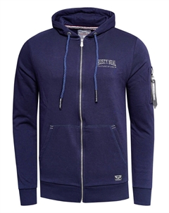 Толстовка с капюшоном на молнии, морской синий Rusty neal