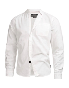 Рубашка на пуговицах классического кроя, белый Indicode jeans