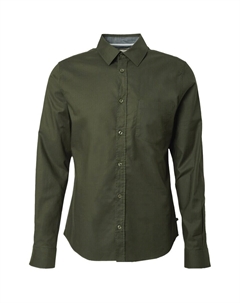 Рубашка Slim Fit на пуговицах, оливковый S.oliver