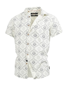 Рубашка на пуговицах классического кроя Cotta, белый Indicode jeans