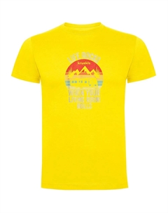 Футболка с коротким рукавом Life Rocks, желтый Kruskis
