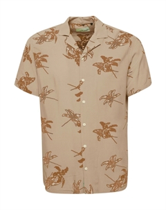 Рубашка на пуговицах классического кроя, бежевый Blend