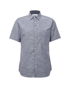 Рубашка Slim Fit на пуговицах, пятнистый синий S.oliver