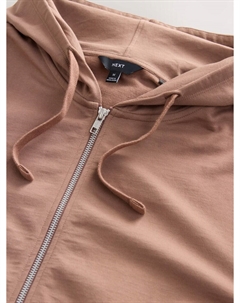 Толстовка с капюшоном на молнии, коричневый Next