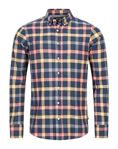 Рубашка на пуговицах классического кроя Riverside, темно-синий Indicode jeans