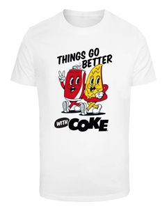 Рубашка Things Go Better With Coke, белый Merchcode