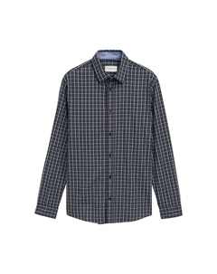 Рубашка на пуговицах классического кроя, темно-синий Tom tailor