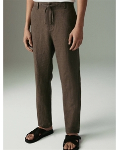 Свободные брюки-чинос, коричневый Next