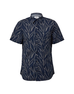 Рубашка Slim Fit на пуговицах, темно-синий S.oliver