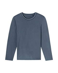 Длинная пижама Mix & Relax, темно-синий Schiesser