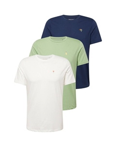 Рубашка, цвет marine blue/Light green/White Blend