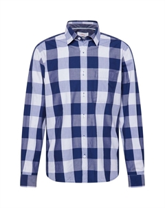 Рубашка на пуговицах классического кроя, морской синий S.oliver