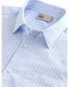 Рубашка на пуговицах классического кроя, синий/светло-синий Next