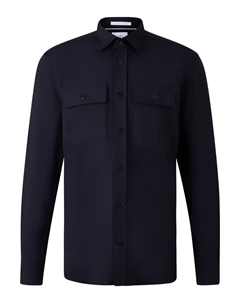 Рубашка Slim Fit на пуговицах Clive, темно-синий Bogner