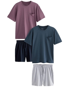 Короткая пижама, цвет Navy/Sapphire/Mauve Next