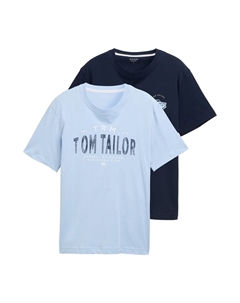 Рубашка, темно-синий/светло-синий Tom tailor