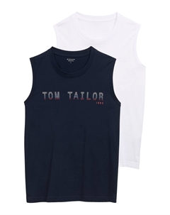 Рубашка, цвет Dark blue/White Tom tailor