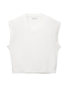 Жилет-свитер, белый Pull & bear
