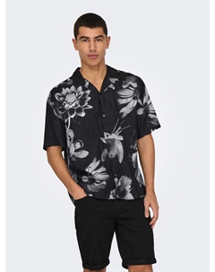 Рубашка на пуговицах классического кроя ONSRocket, черный Only & sons