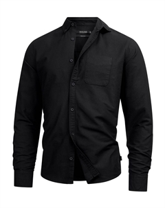 Рубашка делового покроя Regular Fit Kepner, черный Indicode jeans