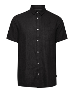 Рубашка Slim Fit на пуговицах Allan, черный Solid