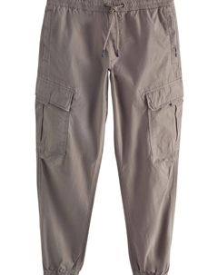 Зауженные брюки-карго, коричневый Next