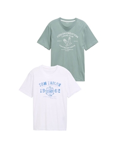 Рубашка, цвет Pastel green/White Tom tailor