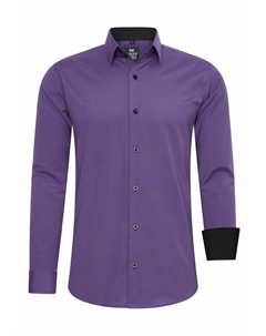 Рубашка на пуговицах классического кроя, фиолетовый Rusty neal