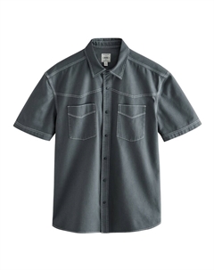 Рубашка на пуговицах классического кроя, серый Next