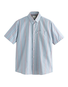 Рубашка на пуговицах классического кроя, цвет Dusty blue/Light blue Next