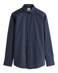 Рубашка Slim Fit на пуговицах, темно-синий Next