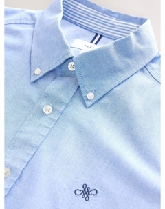 Рубашка на пуговицах классического кроя, светло-синий Next