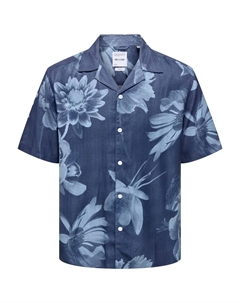 Рубашка на пуговицах классического кроя ONSRocket, синий/светло-синий Only & sons