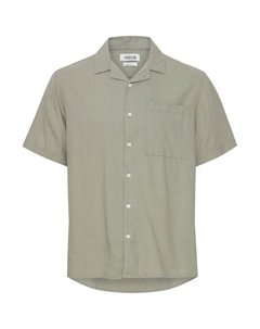 Рубашка на пуговицах классического кроя ALLAN, оливковый Solid