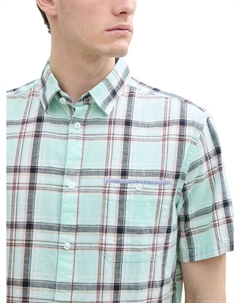 Рубашка на пуговицах классического кроя, мятный Tom tailor