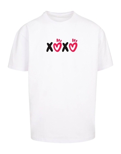 Рубашка Valentines Day - XOXO, белый Merchcode