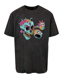 Рубашка Rick And Morty - Eyeball Skull, черный Absolute cult