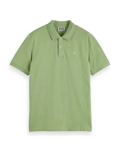 Поло с коротким рукавом Seasonal Core, зеленый Scotch&soda