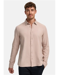 Рубашка на пуговицах классического кроя, бежевый Indicode jeans