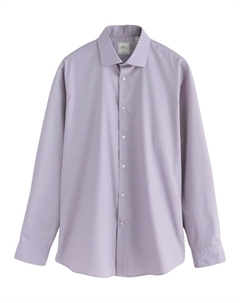 Рубашка Slim Fit на пуговицах, светло-фиолетовый Next