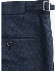 Узкие брюки со складками, синий/темно-синий Next