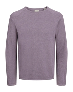 Свитер обычного кроя JJEHill, фиолетовый Jack & jones